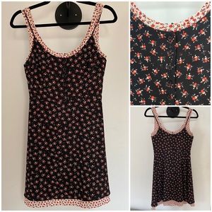 Bailey 44 Vintage 90s Style Layered Floral Sleeveless Mini Dress - XS
